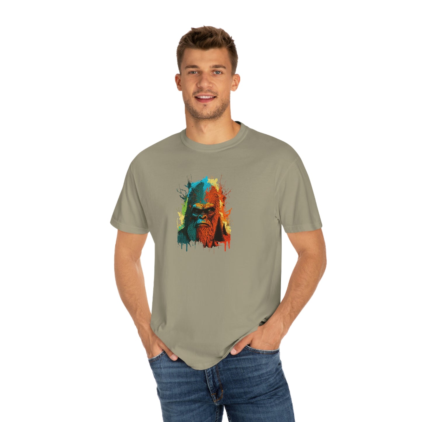 Paint-Squatch Unisex Garment-Dyed T-shirt